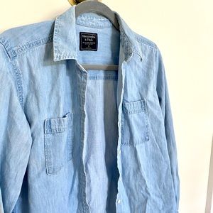 Abercrombie & Fitch Faux Denim Jacket